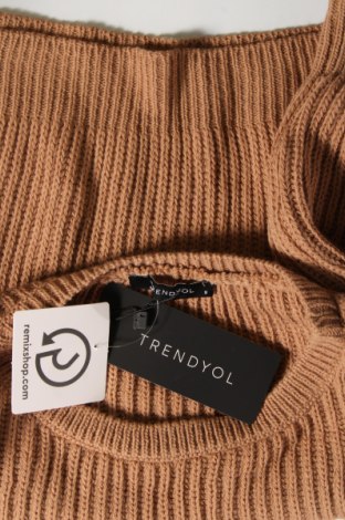 Дамски пуловер Trendyol, Размер S, Цвят Кафяв, Цена 17,67 лв.
