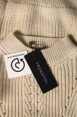 Дамски пуловер Trendyol, Размер M, Цвят Бежов, Цена 41,85 лв.