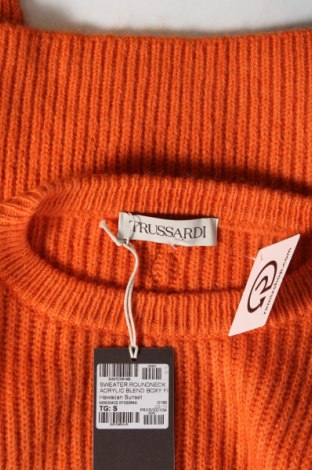 Дамски пуловер Trussardi, Размер S, Цвят Оранжев, Цена 110,16 лв.