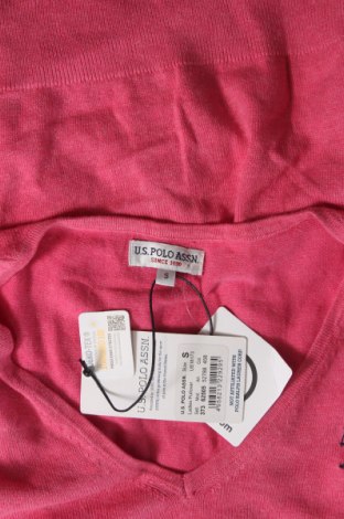 Damski sweter U.S. Polo Assn., Rozmiar S, Kolor Różowy, Cena 371,67 zł