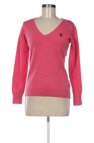 Дамски пуловер U.S. Polo Assn., Размер S, Цвят Розов, Цена 119,00 лв.