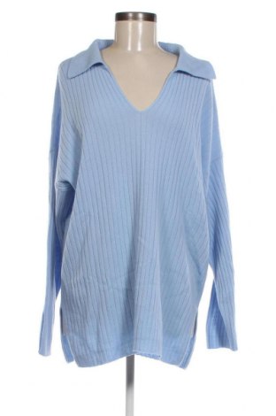 Дамски пуловер United Colors Of Benetton, Размер M, Цвят Син, Цена 37,20 лв.
