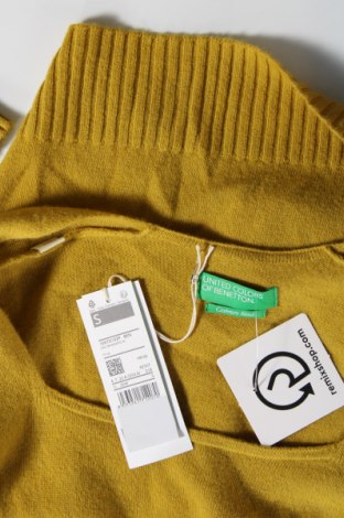 Damski sweter United Colors Of Benetton, Rozmiar S, Kolor Żółty, Cena 247,89 zł