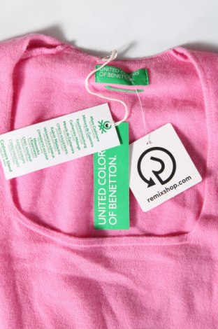 Дамски пуловер United Colors Of Benetton, Размер S, Цвят Розов, Цена 38,13 лв.