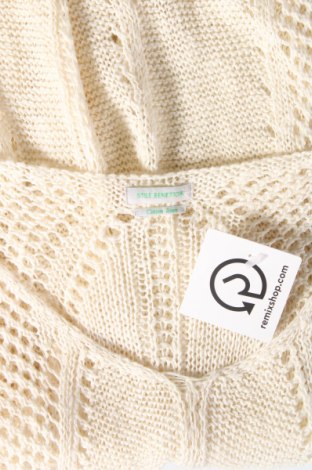 Дамски пуловер United Colors Of Benetton, Размер M, Цвят Бял, Цена 16,40 лв.