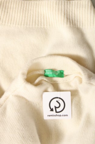 Дамски пуловер United Colors Of Benetton, Размер S, Цвят Екрю, Цена 26,58 лв.