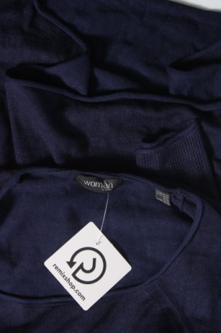 Дамски пуловер Woman By Tchibo, Размер M, Цвят Син, Цена 10,15 лв.