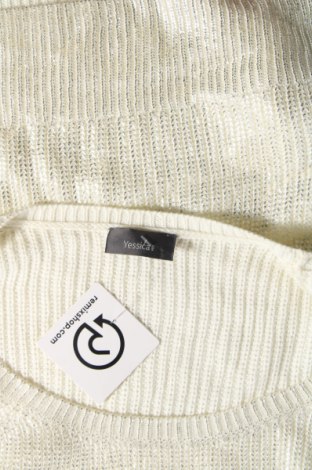 Дамски пуловер Yessica, Размер L, Цвят Екрю, Цена 10,15 лв.