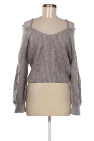 Дамски пуловер Zaful, Размер S, Цвят Сив, Цена 13,05 лв.