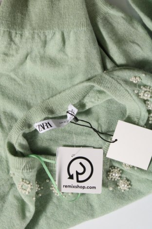 Dámský svetr Zara, Velikost XL, Barva Zelená, Cena  360,00 Kč