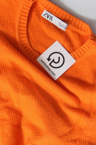Дамски пуловер Zara, Размер L, Цвят Оранжев, Цена 27,00 лв.