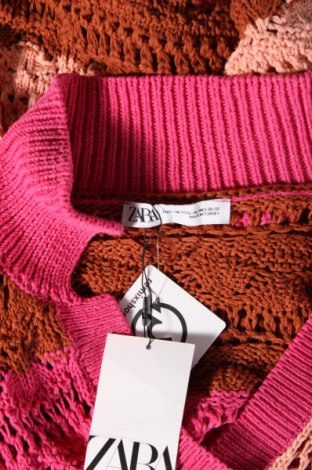 Дамски пуловер Zara, Размер L, Цвят Многоцветен, Цена 62,00 лв.