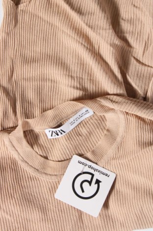 Дамски пуловер Zara, Размер S, Цвят Бежов, Цена 27,00 лв.