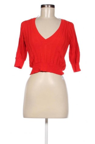 Дамски пуловер Zara, Размер S, Цвят Червен, Цена 9,45 лв.