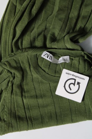 Дамски пуловер Zara, Размер S, Цвят Зелен, Цена 12,15 лв.