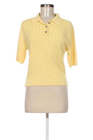 Дамски пуловер Zara, Размер L, Цвят Жълт, Цена 37,16 лв.