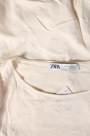 Дамски пуловер Zara, Размер M, Цвят Екрю, Цена 4,05 лв.