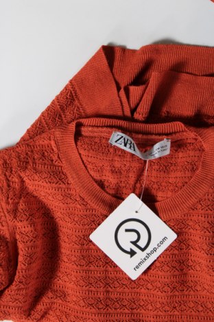Дамски пуловер Zara, Размер M, Цвят Червен, Цена 12,15 лв.