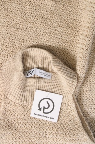 Дамски пуловер Zara, Размер S, Цвят Бежов, Цена 9,45 лв.