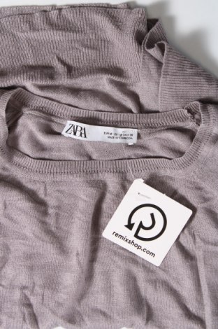 Дамски пуловер Zara, Размер M, Цвят Сив, Цена 8,10 лв.