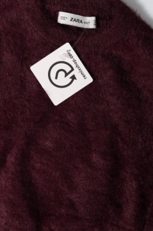 Дамски пуловер Zara, Размер S, Цвят Червен, Цена 12,15 лв.