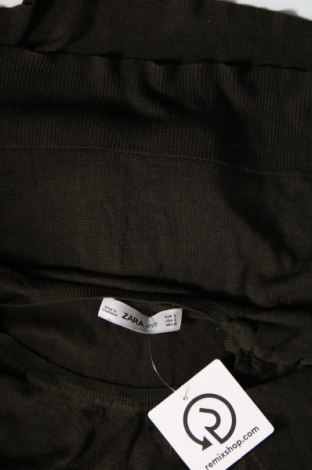 Дамски пуловер Zara Knitwear, Размер S, Цвят Зелен, Цена 15,99 лв.
