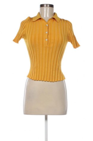 Pulover de femei Zara Knitwear, Mărime M, Culoare Galben, Preț 31,09 Lei