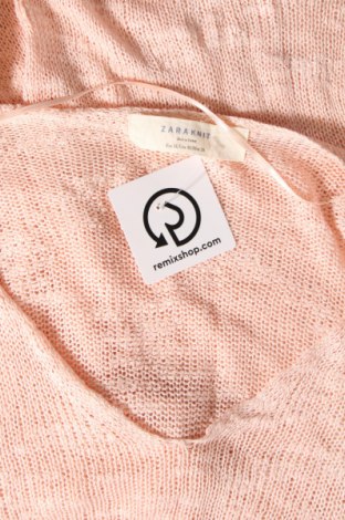Pulover de femei Zara Knitwear, Mărime M, Culoare Roz, Preț 31,05 Lei