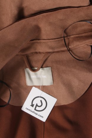 Damen Trench Coat Amber & June, Größe L, Farbe Braun, Preis € 41,59