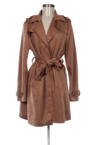 Damen Trench Coat Amber & June, Größe L, Farbe Braun, Preis € 62,38