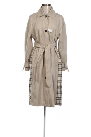 Damen Trenchcoat Bershka, Größe S, Farbe Beige, Preis 27,84 €