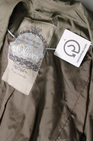 Damen Trenchcoat S.Oliver, Größe M, Farbe Grün, Preis 10,96 €