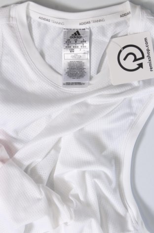 Damen Sporttop Adidas, Größe M, Farbe Weiß, Preis 39,69 €