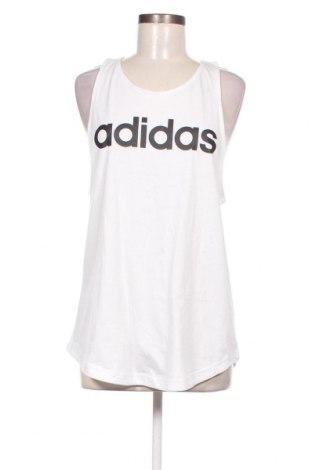 Γυναίκειο αθλητικό τοπ Adidas, Μέγεθος L, Χρώμα Λευκό, Τιμή 13,89 €