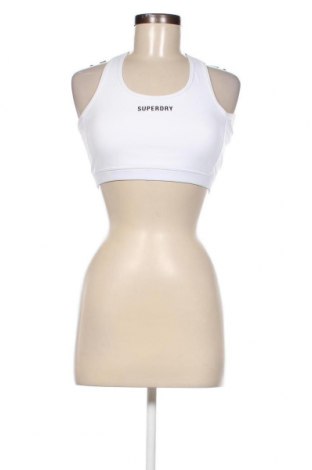 Damen Sporttop Superdry, Größe M, Farbe Weiß, Preis 11,14 €