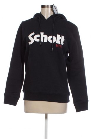Γυναικείο φούτερ Schott, Μέγεθος S, Χρώμα Μπλέ, Τιμή 43,30 €
