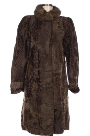 Δερμάτινο γυναικείο παλτό, Μέγεθος XL, Χρώμα Καφέ, Τιμή 102,06 €