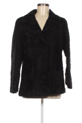 Дамско кожено палто Swakara, Размер L, Цвят Черен, Цена 122,64 лв.