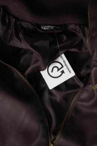 Dámska kožená bunda , Veľkosť L, Farba Hnedá, Cena  22,50 €