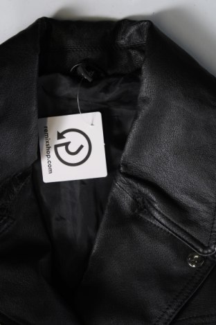 Γυναικείο δερμάτινο μπουφάν, Μέγεθος L, Χρώμα Μαύρο, Τιμή 25,76 €