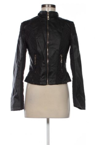 Damen Lederjacke, Größe M, Farbe Schwarz, Preis 10,23 €
