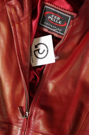 Damen Lederjacke, Größe M, Farbe Rot, Preis 55,00 €