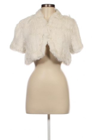 Дамско кожено палто BCBG Max Azria, Размер S, Цвят Бял, Цена 493,17 лв.