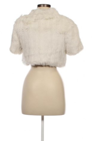 Дамско кожено палто BCBG Max Azria, Размер S, Цвят Бял, Цена 493,17 лв.