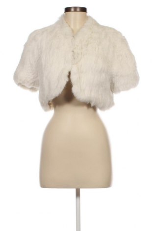 Дамско кожено палто BCBG Max Azria, Размер M, Цвят Бял, Цена 493,17 лв.
