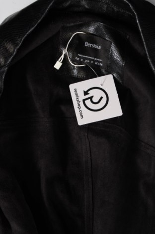 Dámska kožená bunda  Bershka, Veľkosť S, Farba Čierna, Cena  9,72 €