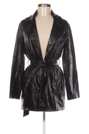 Dámska kožená bunda  Bershka, Veľkosť S, Farba Čierna, Cena  9,72 €