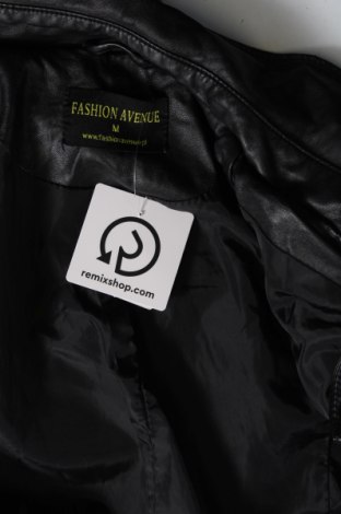 Γυναικείο δερμάτινο μπουφάν Fashion Avenue, Μέγεθος M, Χρώμα Μαύρο, Τιμή 25,76 €