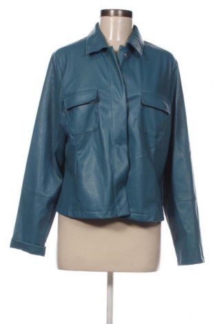 Γυναικείο δερμάτινο μπουφάν Gina Laura, Μέγεθος XL, Χρώμα Μπλέ, Τιμή 23,66 €
