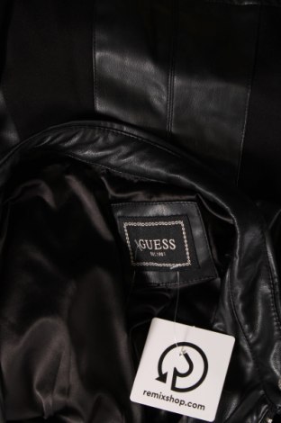 Γυναικείο δερμάτινο μπουφάν Guess, Μέγεθος L, Χρώμα Μαύρο, Τιμή 52,69 €